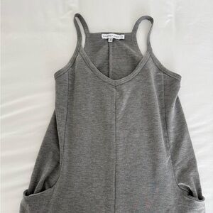 Gray Sleeveless Jumpsuit